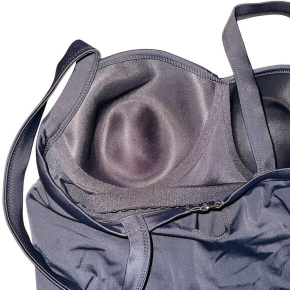 Lands' End Sz 8A Tankini Top Beach Cruise Summer Vacation Slimming Support - Picture 2 of 6